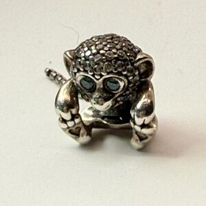 Pandora Lemur Dangle Charm S925 ALE Blue CZ Retired